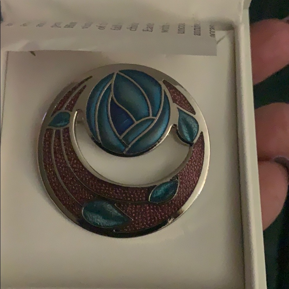 Mackintosh rose brooch